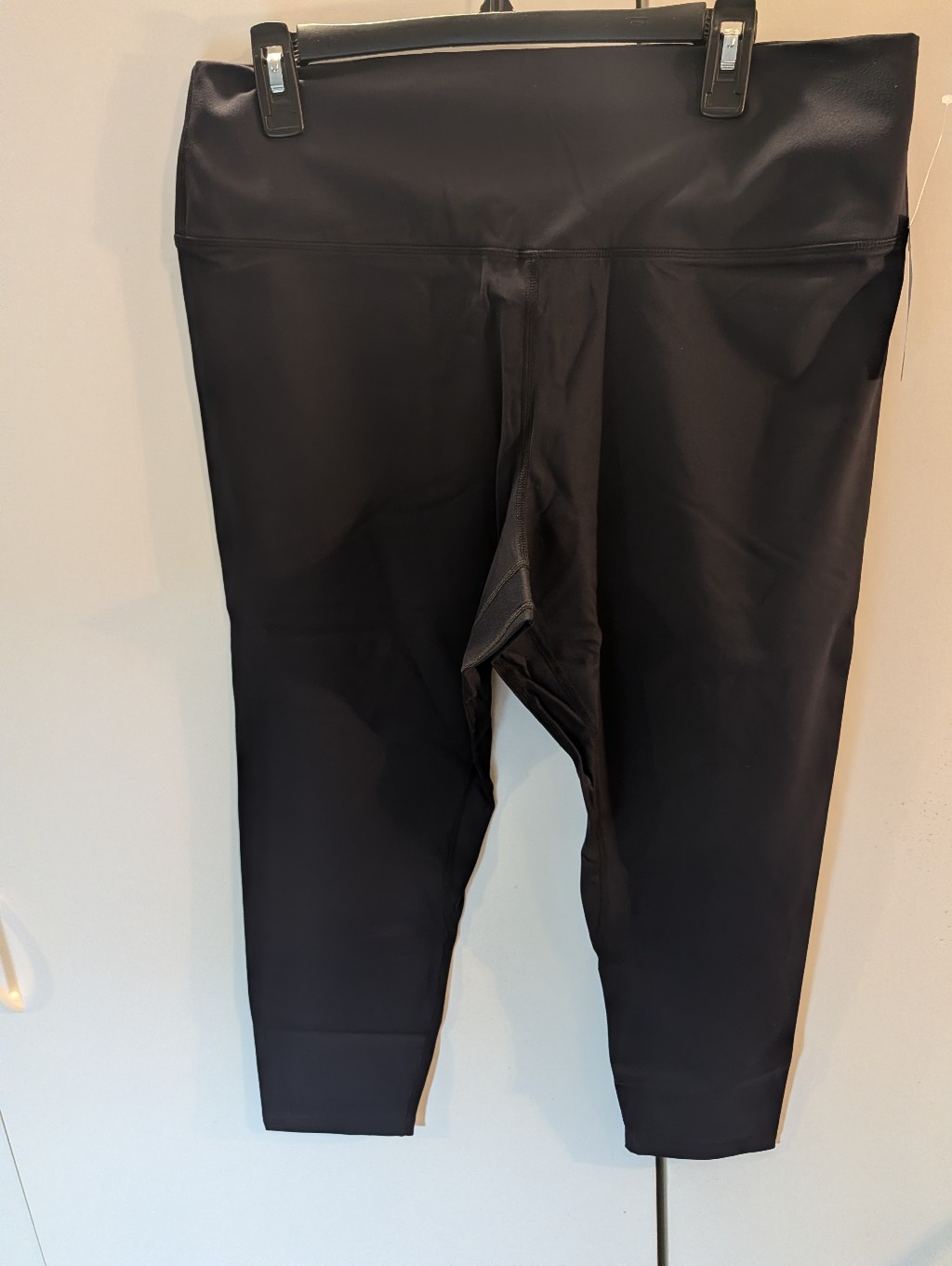 Sofia Vergara Womans Xxl Black High Waist Active Leggings Nwt